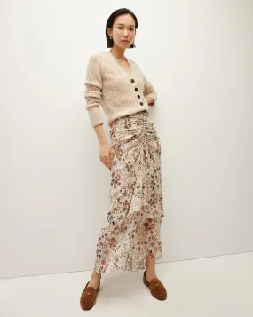 Sira Floral Silk-Georgette Skirt