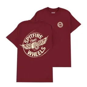 Spitfire Flying Classic S/S Tee - Maroon