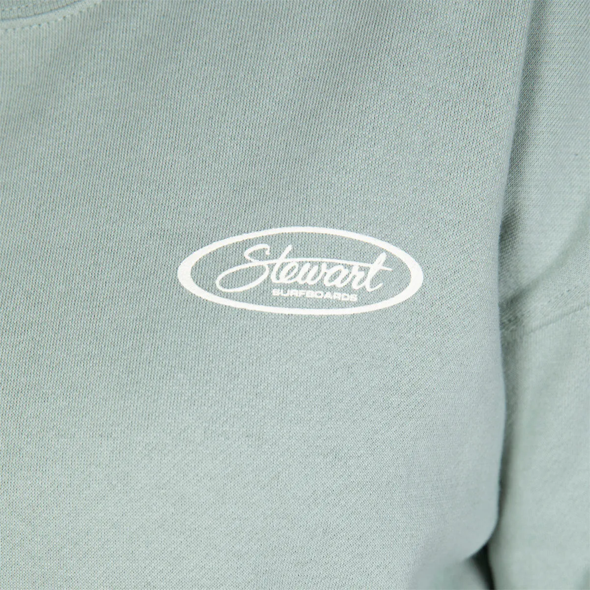 STEWART SURF OVAL WOMEN'S CROP CREWNECK SWEATSHIRT