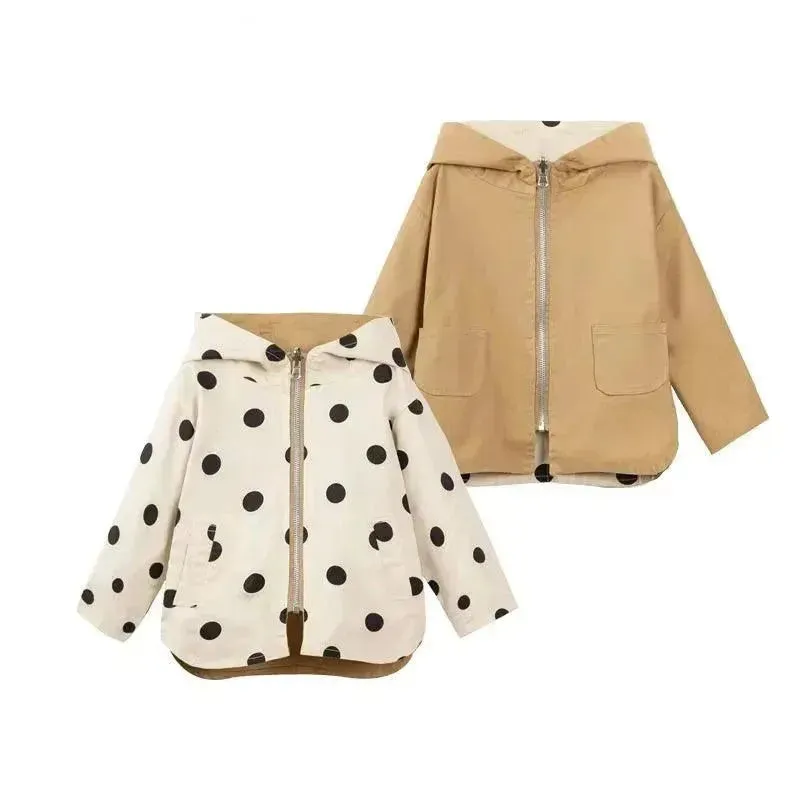 Stylish Polka Dot Kid's Jacket