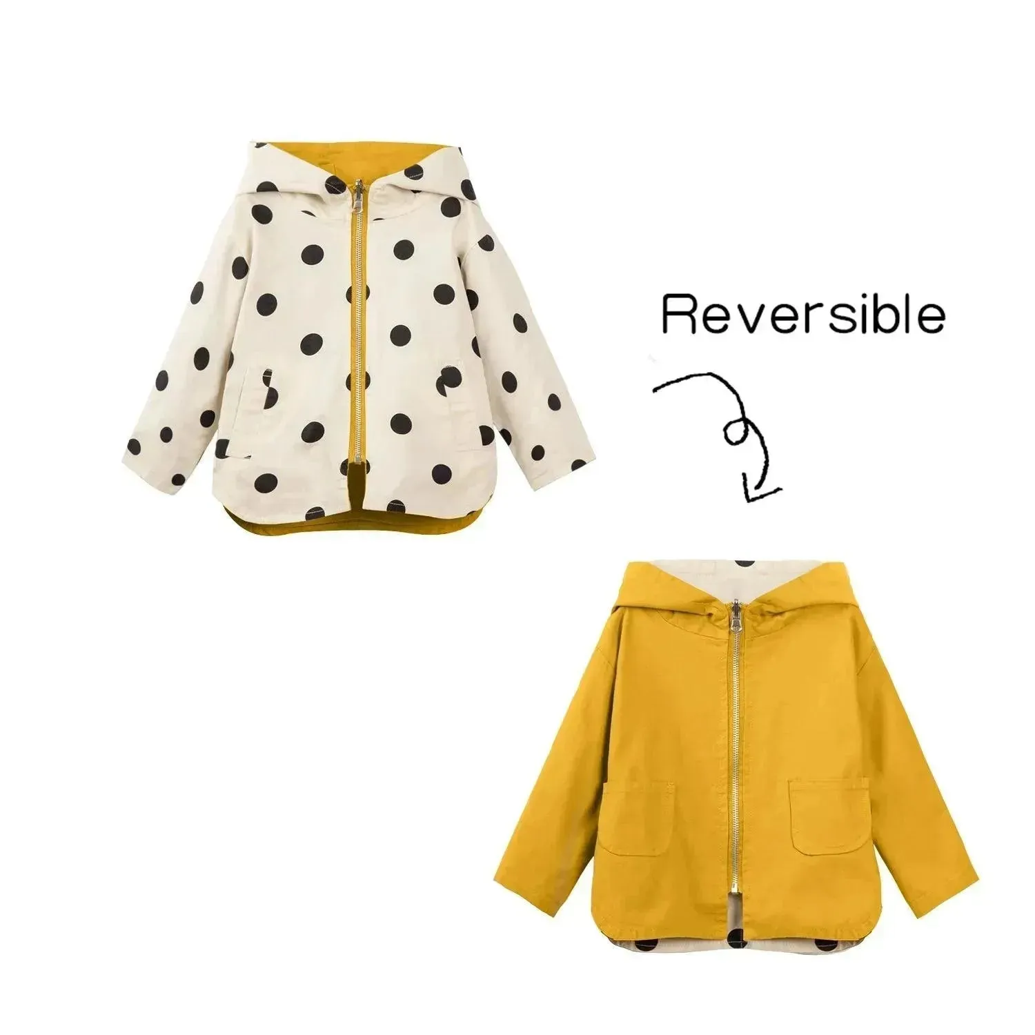 Stylish Polka Dot Kid's Jacket