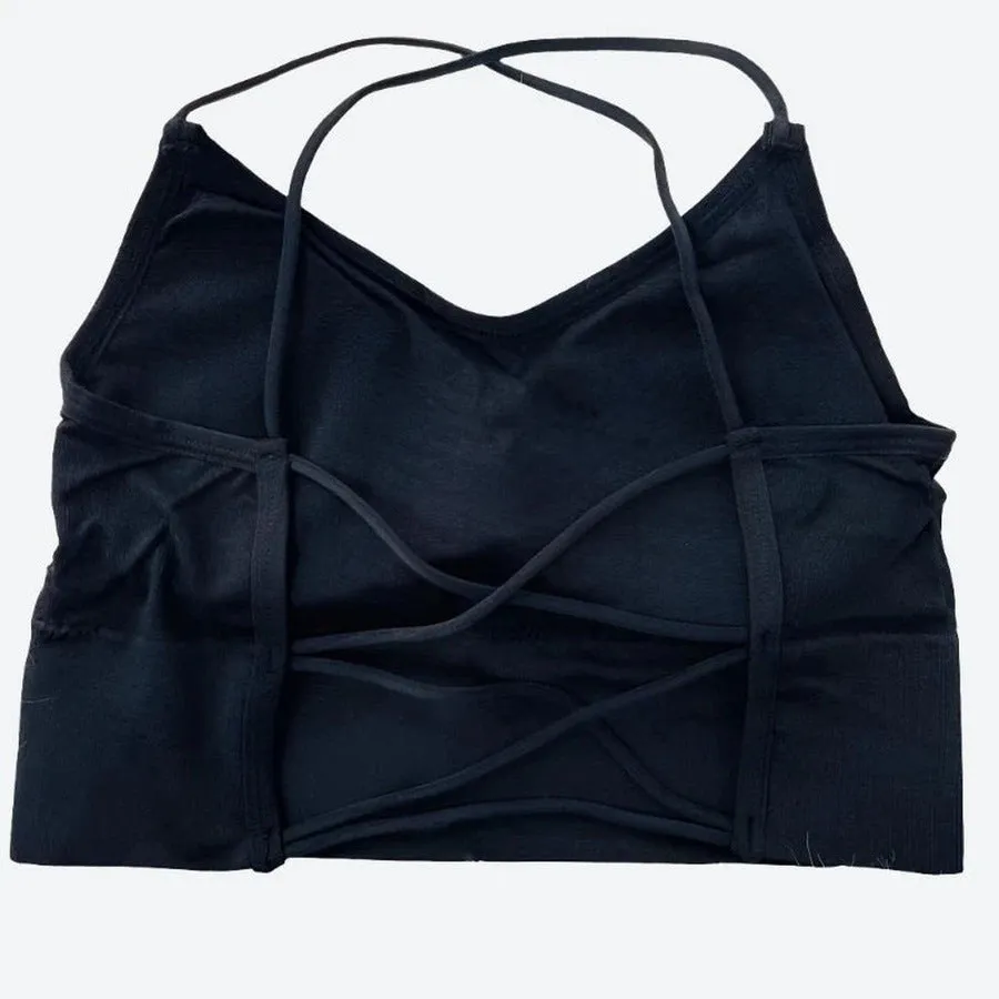 Stylish Strappy Back Cropped Tops