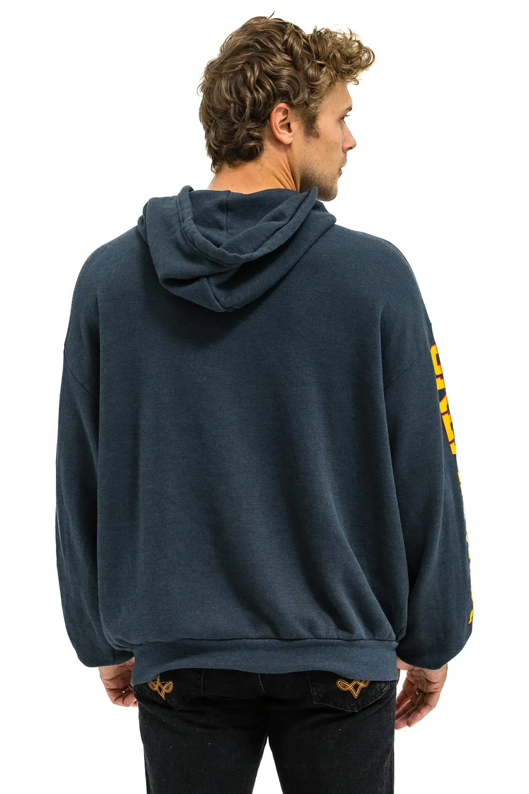 UNIVERSITY OF OKLAHOMA PULLOVER HOODIE RELAXED - CHARCOAL