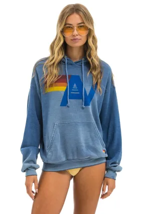 VINTAGE LOGO RELAXED PULLOVER HOODIE - FADED WATER