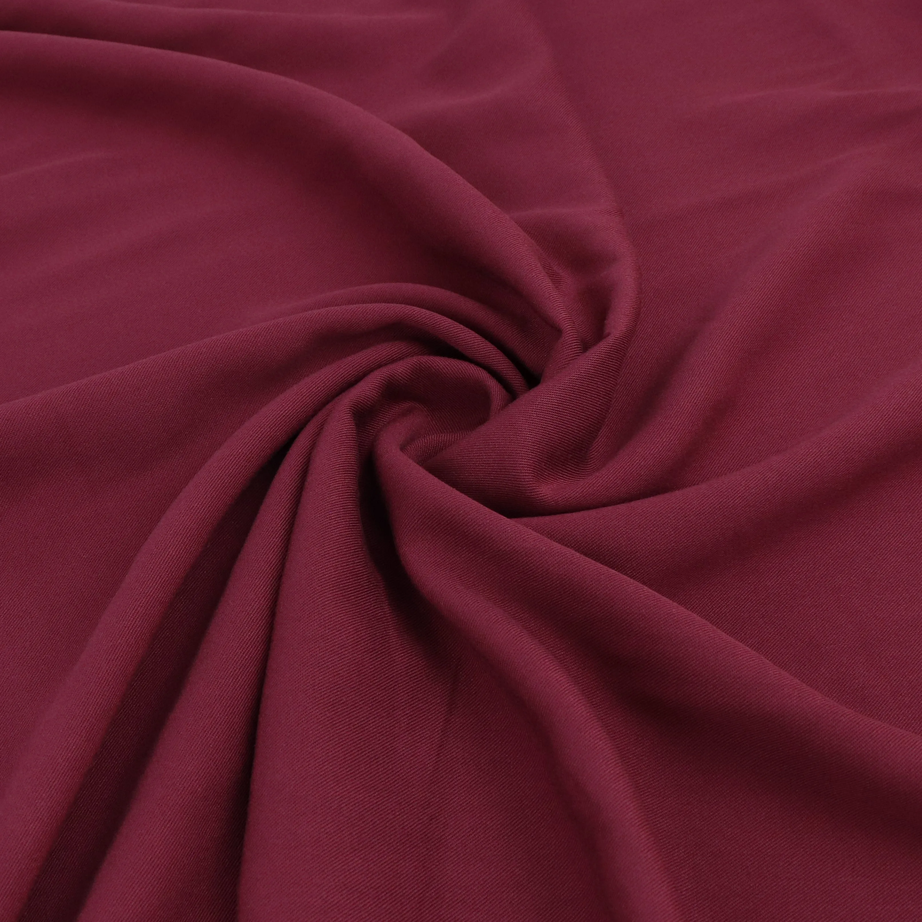 Viscose Twill - Burgundy Red