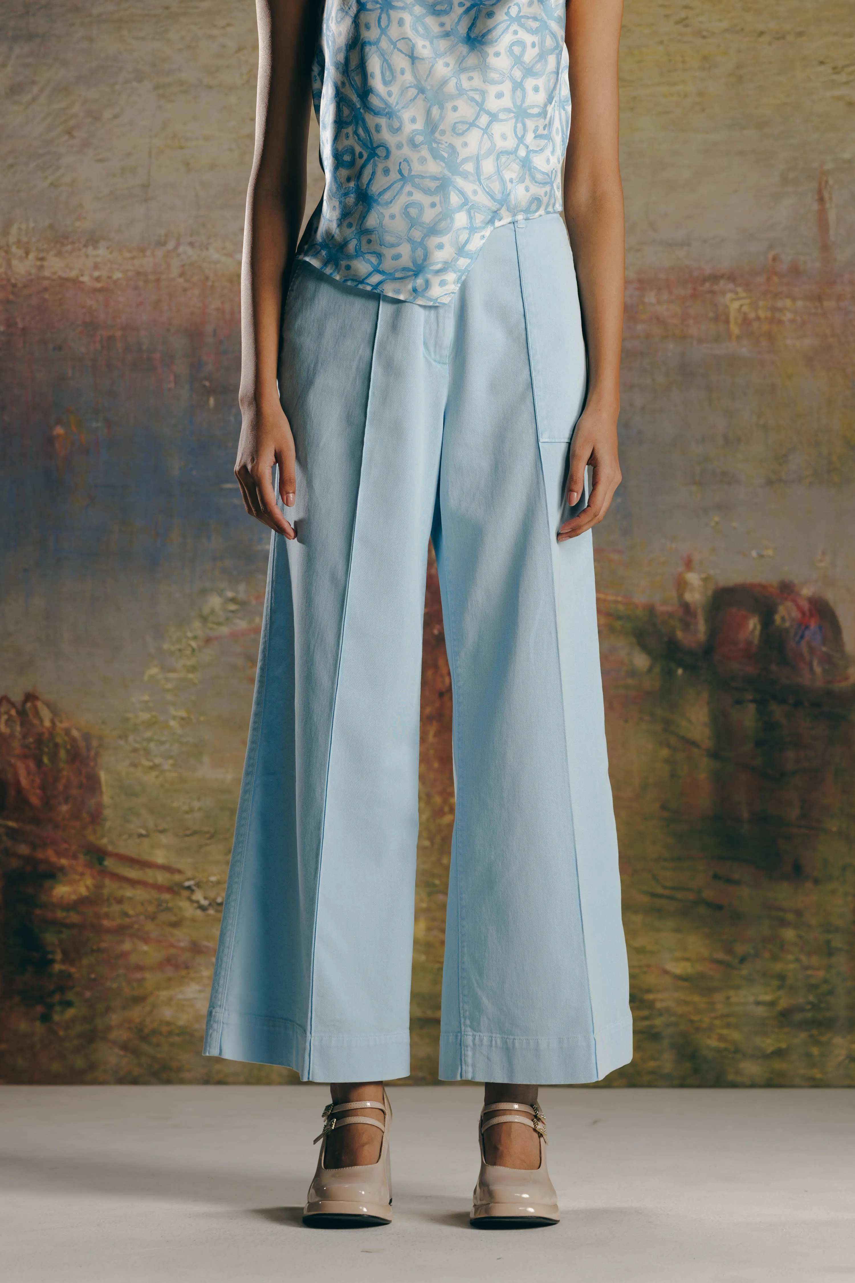 Wide Twill Pants