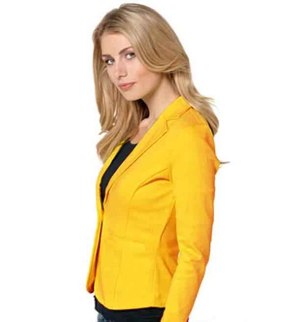 Women Trendy Casual Blazer ins Europe Elegant Thin Outerwear