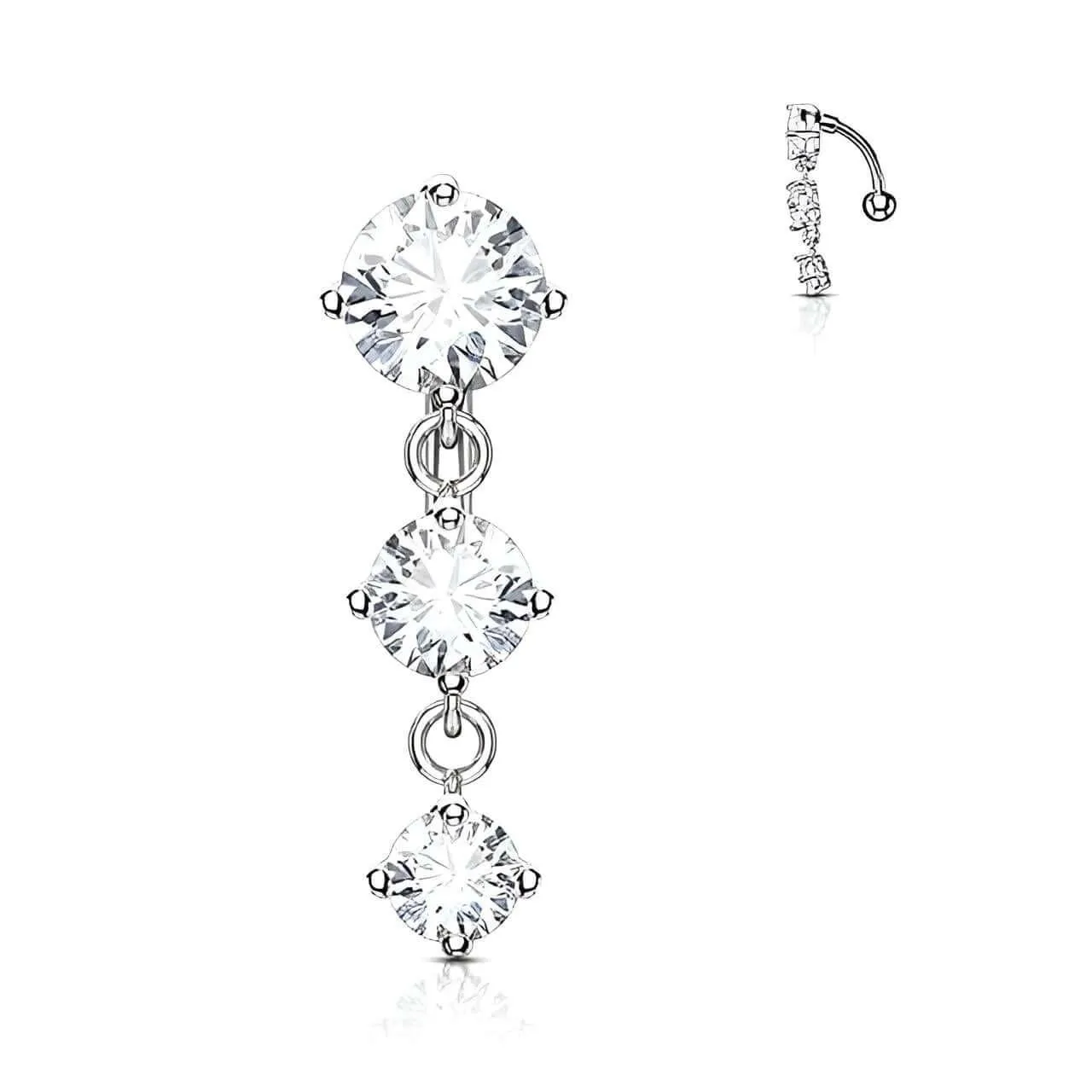 Women's 316L Surgical Steel Belly Piercing Jewelry