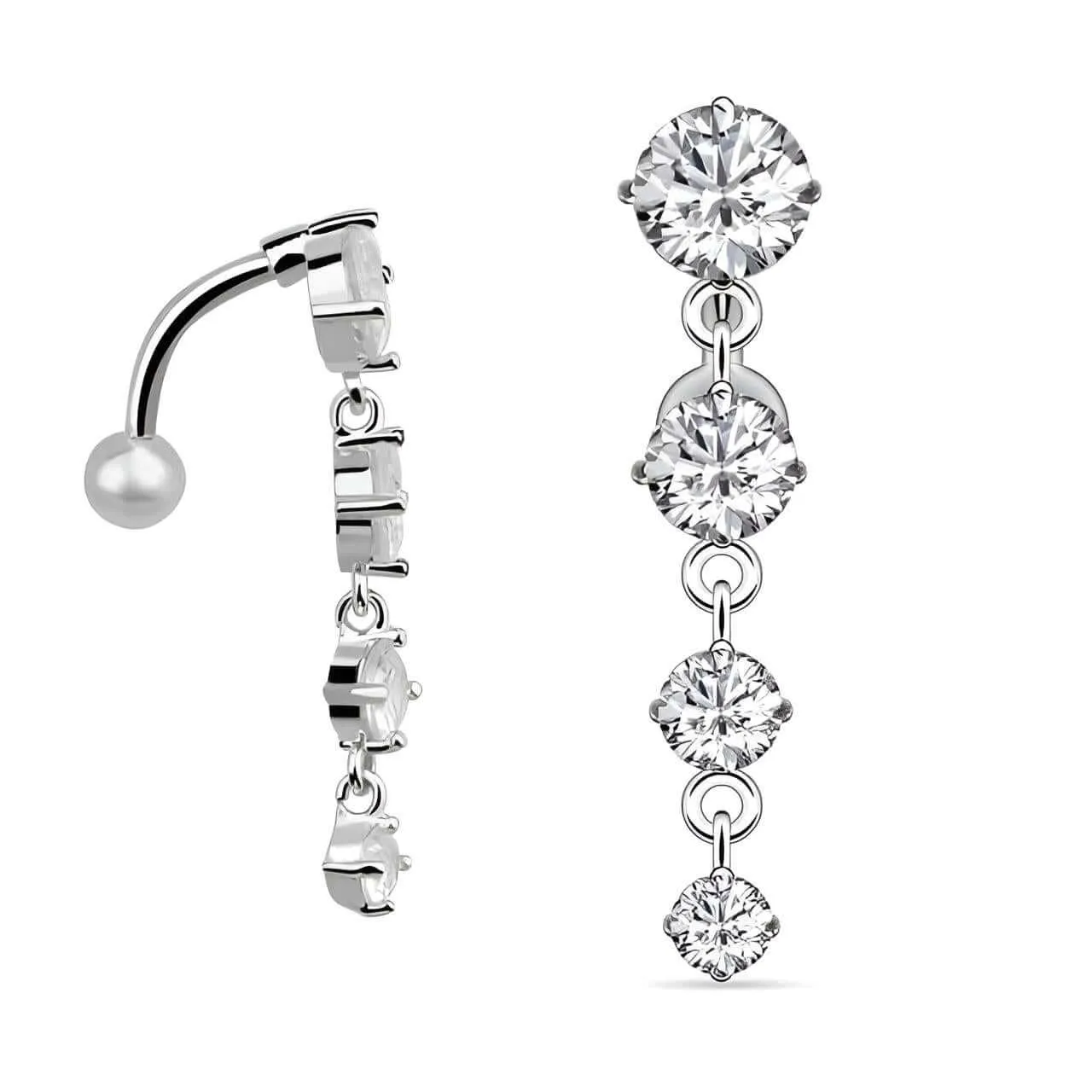 Women's 316L Surgical Steel Belly Piercing Jewelry